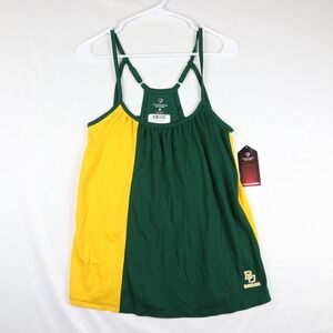 Baylor University Green & Gold Split-Panel Tank Top